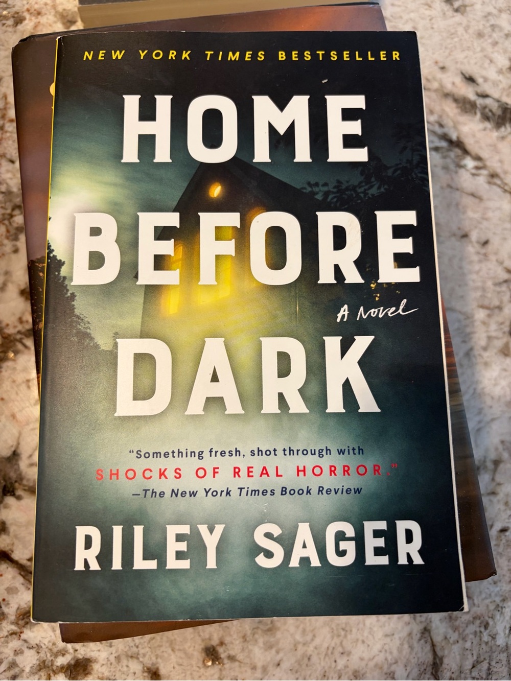 "Home Before Dark" Paperback - Blue Cover